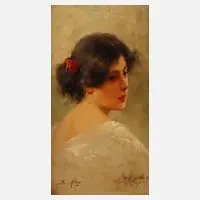 Bernardo Hay, "Angiolina", Öl auf Holztafel