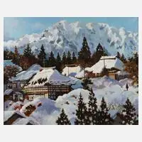Masayoshi Kawa, "Nagano", Öl auf Leinwand