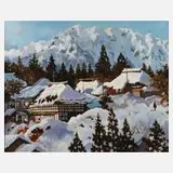Masayoshi Kawa, "Nagano", Öl auf Leinwand