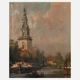 Erich Kips, Ansicht Potsdam, Öl auf Leinwand