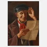 Ernst Stierhof, Alter Briefleser, Öl auf Leinwand