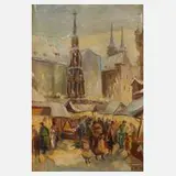 C. Weber, Der Schöne Brunnen mit Christkindlmarkt