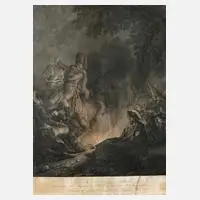 Daniel Berger, Friedrich II. vor der Schlacht, Kupferstich