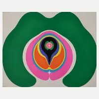 Gernot Bubenik, "Archegoniate", Farbsiebdruck