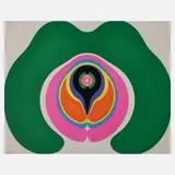 Gernot Bubenik, "Archegoniate", Farbsiebdruck
