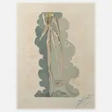 aus Dante "Die göttliche Komödie" by Salvador Dalí, Farbholzschnitt auf Velin, sold Feb 2022