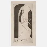 Thomas Theodor Heine, "Lady Macbeth", Radierung