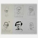 Horst Janssen, Sammlung Schriftstellerportraits, Lithographien