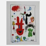 Joan Miró, Abstrakte Komposition, Farbsiebdruck