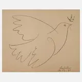 Friedenstaube by Pablo Picasso, Farblithographie, sold Feb 2022