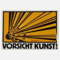 Prof. Klaus Staeck, Plakat "Vorsicht Kunst"