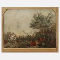 Paul Sédille, Schlachtenszene, Aquarell mit partieller Weißhöhung