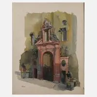 Residenztor in München by Heinrich Kley, Aquarell, sold Feb 2022