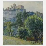 Fritz Neuenhahn, Burgruine, Aquarell