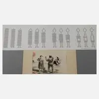 Emmett Williams, Collage und Druckgraphik, 2001, Collage auf einer Lithographie von Richard Dreher (vom Künstler signiert)