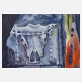 Heinz Feuchtinger, "Relief", Aquarell