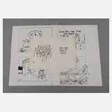 Shmuel Katz, Sammlung politische Karikaturen, Tuschefeder und Faserschreiber