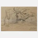 Rudolf Schuster, Bei Großkühnau, Bleistift auf Papier