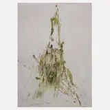 Manfred Feiler, "Der Traum", Aquarell und Deckweiß