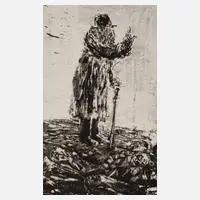 Prof. Bernhard Heisig, aus "Krieg", Lithographie