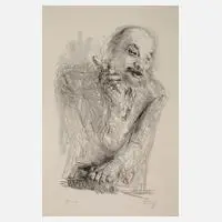 Prof. Bernhard Heisig, Lenin, Lithographie