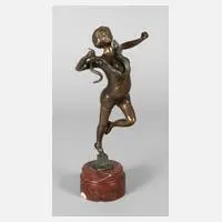 F. de Lusini, Schlangentänzerin, Bronze