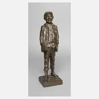 Alfred Egide Crick, "Le Gavroche", 1891, Bronze