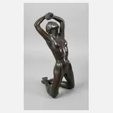 M. Neumann, streckender Akt, 1990, Bronze
