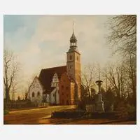 S. Calazka, Kirche in Rothsürben, Öl auf Leinwand