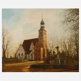 S. Calazka, Kirche in Rothsürben, Öl auf Leinwand