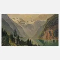 Joh. Eberth, Königssee, 1923, Öl auf Karton
