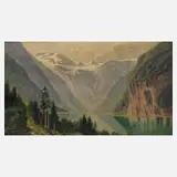 Joh. Eberth, Königssee, 1923, Öl auf Karton