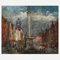 Ewald Hess, Innsbruck, Öl auf Platte