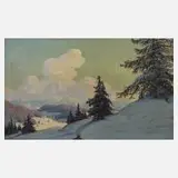 Klein, Winterlandschaft, Öl auf Leinwand