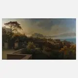 Wilhelm Lindner, Mediterrane Landschaft, Öl auf Leinwand auf Spannrahmen