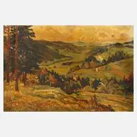 C. Schliwinski, Sommerlandschaft, Öl auf Leinwand und Keilrahmen