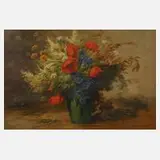 Wilhelm Schütze, Blumenstillleben, Öl auf Leinwand