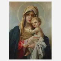 S. Tidor, Maria mit dem Jesusknaben, Öl auf Leinwand