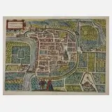Braun & Hogenberg, Stadtplan Trient, Kupferstich