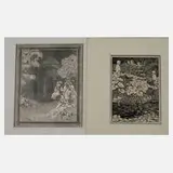 Prof. Peter Behrens, "Winterlandschaft", Holzschnitt