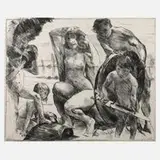 Prof. Lovis Corinth, "Die Waffen des Mars", Ölgemälde