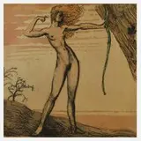 Prof. Ernst Fuchs, "Bogenschützin"