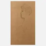 Gustav Klimt, Junge Frau im Profil