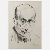 Max Liebermann, Selbstportrait, Lithographie