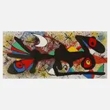 Sternennacht by Joan Miró, Farblithographie auf leichtem Karton, sold Nov 2021