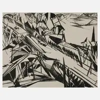 Moritz Melzer, "Spreebrücke, Berlin",, Lithographie