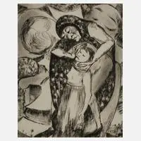 E. Pernice, "Der Tod als Mutter", 1933, Kaltnadelradierung