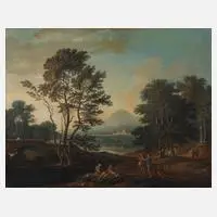Benjamin Zobel attr., Landschaft mit Figuren