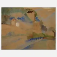 A. Bodmer, In den Bergen, 1921, Aquarell und Deckweiß
