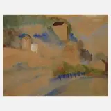 A. Bodmer, In den Bergen, 1921, Aquarell und Deckweiß
